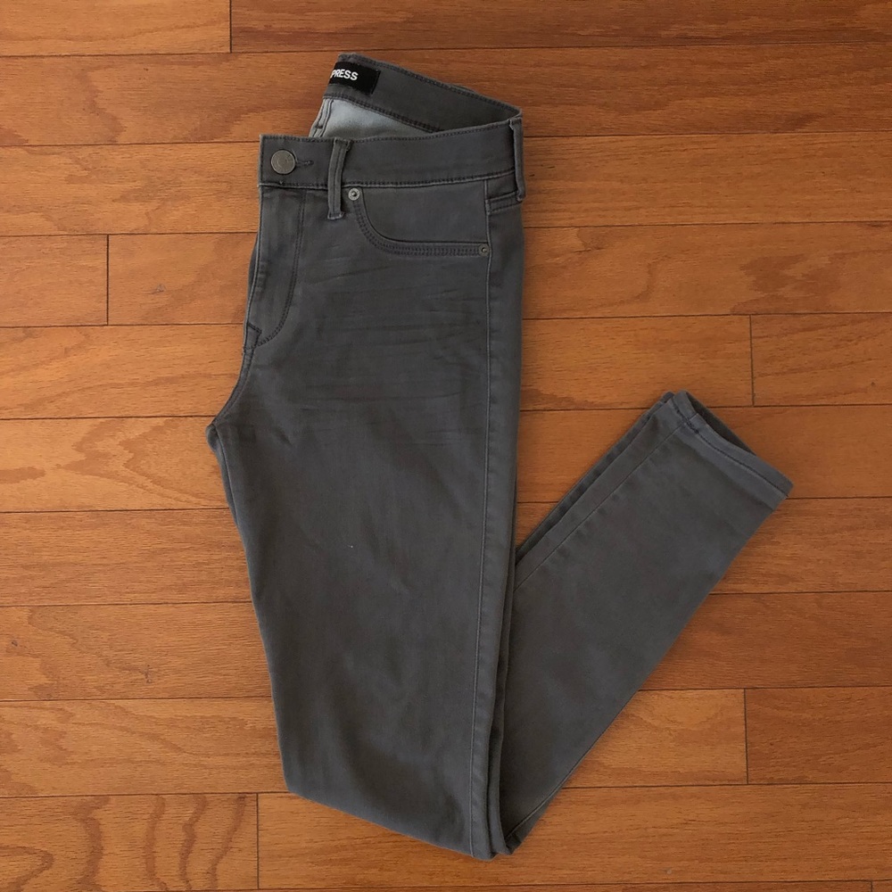 🍂 Express Gray Mid Rise Stretch+ Jean Legging